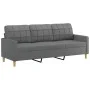 Sofa set with cushions 2 pieces dark gray fabric by vidaXL, Sofas - Ref: Foro24-3201307, Price: 529,50 €, Discount: %
