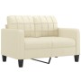Dreiteilige Sofagarnitur aus cremefarbenem Kunstleder mit Kissen von vidaXL, Sofas - Ref: Foro24-3201339, Preis: 598,82 €, Ra...