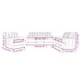 Dreiteilige Sofagarnitur aus cremefarbenem Kunstleder mit Kissen von vidaXL, Sofas - Ref: Foro24-3201339, Preis: 598,82 €, Ra...