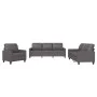 Gray synthetic leather 3-piece sofa set with cushions by vidaXL, Sofas - Ref: Foro24-3201340, Price: 588,17 €, Discount: %