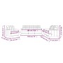 3-teilige Sofagarnitur aus grauem Kunstleder mit Kissen von vidaXL, Sofas - Ref: Foro24-3201340, Preis: 613,75 €, Rabatt: %