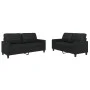 2-piece black synthetic leather sofa set with cushions by vidaXL, Sofas - Ref: Foro24-3201358, Price: 403,16 €, Discount: %