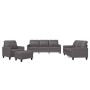 Gray synthetic leather 4-piece sofa set with cushions by vidaXL, Sofas - Ref: Foro24-3201345, Price: 630,13 €, Discount: %
