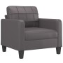 Gray synthetic leather 4-piece sofa set with cushions by vidaXL, Sofas - Ref: Foro24-3201345, Price: 630,13 €, Discount: %