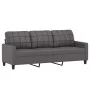 4-teilige Sofagarnitur aus grauem Kunstleder mit Kissen von vidaXL, Sofas - Ref: Foro24-3201345, Preis: 603,43 €, Rabatt: %