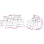 Juego de sofás con cojines 2 piezas cuero sintético gris de vidaXL, Sofás - Ref: Foro24-3201380, Precio: 477,89 €, Descuento: %