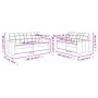 Sofa set with cushions 2 pieces red synthetic leather by vidaXL, Sofas - Ref: Foro24-3201361, Price: 444,46 €, Discount: %