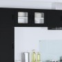 Armario de cocina mural con estante 2 pcs Negro 40 x 31 x 40 cm