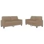 Sofagarnitur mit Kissen 2 Stück Kunstleder Cappuccino von vidaXL, Sofas - Ref: Foro24-3201362, Preis: 386,98 €, Rabatt: %