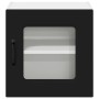 Armario de cocina mural con estante 2 pcs Negro 40 x 31 x 40 cm