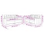 Sofagarnitur mit Kissen 2 Stück Kunstleder Cappuccino von vidaXL, Sofas - Ref: Foro24-3201362, Preis: 394,82 €, Rabatt: %