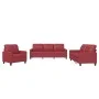 3-piece red dyed faux leather sofa set with cushions by vidaXL, Sofas - Ref: Foro24-3201341, Price: 611,57 €, Discount: %
