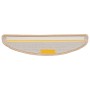 Alfombrillas para escaleras 15 unidades 56x17x3 cm Crema