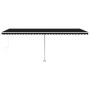 Manuell ausziehbare Fußmarkise Anthrazit 600x300 cm von vidaXL, Markisen - Ref: Foro24-3069599, Preis: 680,10 €, Rabatt: %