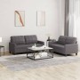 Sofagarnitur mit Kissen 2-teilig aus Kunstleder in Grau von vidaXL, Sofas - Ref: Foro24-3201360, Preis: 394,59 €, Rabatt: %