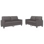 2-piece gray faux leather sofa set with cushions by vidaXL, Sofas - Ref: Foro24-3201360, Price: 394,59 €, Discount: %