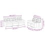 2-piece red dyed faux leather sofa set with cushions by vidaXL, Sofas - Ref: Foro24-3201381, Price: 464,66 €, Discount: %