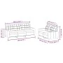 Cream synthetic leather 2-piece sofa set with cushions by vidaXL, Sofas - Ref: Foro24-3201379, Price: 445,07 €, Discount: %