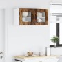 Armario de cocina mural 2 pcs Roble ahumado 40 x 31 x 40 cm