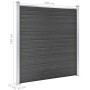 Set schwarze WPC-Zaunpaneele 699x186 cm von vidaXL, Zaunpaneele - Ref: Foro24-3070431, Preis: 977,32 €, Rabatt: %