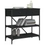 Black engineered wood console table 75x34.5x75 cm by vidaXL, Side tables - Ref: Foro24-833408, Price: 84,60 €, Discount: %