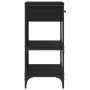 Black engineered wood console table 75x34.5x75 cm by vidaXL, Side tables - Ref: Foro24-833408, Price: 86,42 €, Discount: %