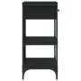 Black engineered wood console table 75x34.5x75 cm by vidaXL, Side tables - Ref: Foro24-833408, Price: 84,60 €, Discount: %
