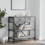 Sonoma grauer Konsolentisch aus Holzwerkstoff, 75 x 34,5 x 75 cm von vidaXL, Seitentische - Ref: Foro24-833411, Preis: 81,71 ...