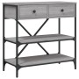 Sonoma grauer Konsolentisch aus Holzwerkstoff, 75 x 34,5 x 75 cm von vidaXL, Seitentische - Ref: Foro24-833411, Preis: 81,71 ...