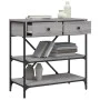 Sonoma gray engineered wood console table 75x34.5x75 cm by vidaXL, Side tables - Ref: Foro24-833411, Price: 80,59 €, Discount: %