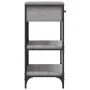 Sonoma gray engineered wood console table 75x34.5x75 cm by vidaXL, Side tables - Ref: Foro24-833411, Price: 80,59 €, Discount: %