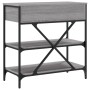 Sonoma grauer Konsolentisch aus Holzwerkstoff, 75 x 34,5 x 75 cm von vidaXL, Seitentische - Ref: Foro24-833411, Preis: 81,71 ...