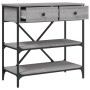 Sonoma grauer Konsolentisch aus Holzwerkstoff, 75 x 34,5 x 75 cm von vidaXL, Seitentische - Ref: Foro24-833411, Preis: 81,71 ...