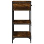 Konsolentisch aus geräuchertem Eichenholzwerkstoff, 75 x 34,5 x 75 cm von vidaXL, Seitentische - Ref: Foro24-833410, Preis: 6...
