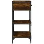 Smoked oak engineered wood console table 75x34.5x75 cm by vidaXL, Side tables - Ref: Foro24-833410, Price: 63,67 €, Discount: %