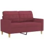 Sofa set with cushions 3 pieces red fabric by vidaXL, Sofas - Ref: Foro24-3201248, Price: 564,84 €, Discount: %