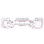 Sofagarnitur mit Kissen 3-teilig aus rotem Stoff von vidaXL, Sofas - Ref: Foro24-3201248, Preis: 564,84 €, Rabatt: %