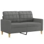 Sofa set with cushions 3 pieces dark gray fabric by vidaXL, Sofas - Ref: Foro24-3201243, Price: 664,76 €, Discount: %