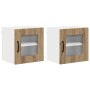 Armario de cocina mural 2 pcs Roble artesanal 40 x 31 x 40 cm