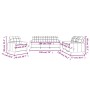 Schwarzes Sofaset mit 3-teiligen Kissen aus Stoff. von vidaXL, Sofas - Ref: Foro24-3201246, Preis: 626,03 €, Rabatt: %