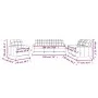 Schwarzes Sofaset mit 3-teiligen Kissen aus Stoff. von vidaXL, Sofas - Ref: Foro24-3201246, Preis: 616,30 €, Rabatt: %