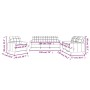 Sofagarnitur mit 3-teiligen cremefarbenen Kissen von vidaXL, Sofas - Ref: Foro24-3201244, Preis: 553,43 €, Rabatt: %