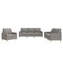 Juego de sofás con cojines 3 piezas tela gris taupe by vidaXL, Sofas - Ref: Foro24-3201249, Price: 604,77 €, Discount: %