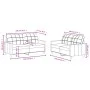 Sofa set with cushions 2 pieces red fabric by vidaXL, Sofas - Ref: Foro24-3201280, Price: 379,24 €, Discount: %