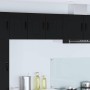 Armario de cocina mural con estante 2 pcs Negro 30 x 31 x 40 cm