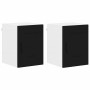 Armario de cocina mural con estante 2 pcs Negro 30 x 31 x 40 cm