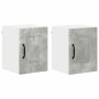 Armario de cocina mural 2 pcs Gris Concreto 30 x 31 x 40 cm