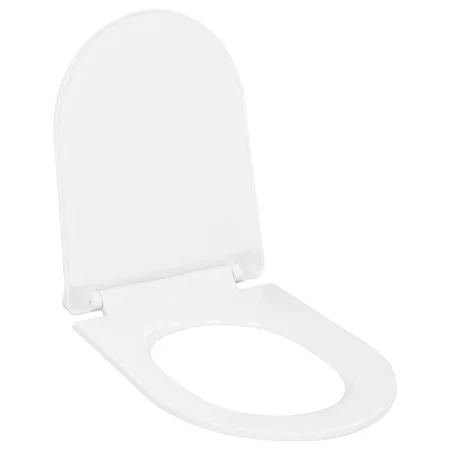 Weißer WC-Sitz mit Absenkautomatik und Schnellverschluss von vidaXL, Toiletten- und Bidetsitze - Ref: Foro24-145017, Preis: 3...