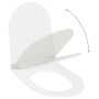White soft-close and quick-release toilet seat by vidaXL, Toilet and bidet seats - Ref: Foro24-145017, Price: 38,97 €, Discou...