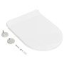 White soft-close and quick-release toilet seat by vidaXL, Toilet and bidet seats - Ref: Foro24-145017, Price: 38,97 €, Discou...